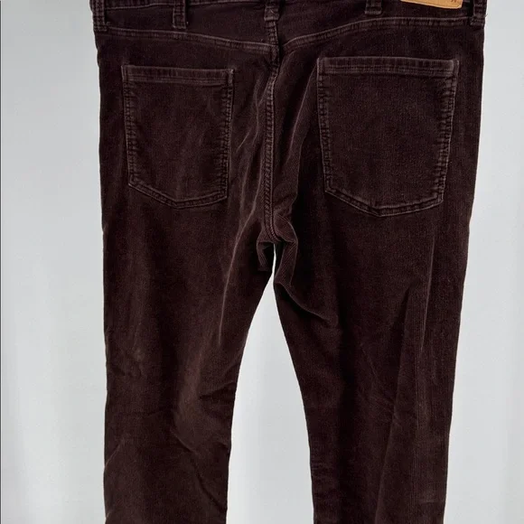 Mutual Weave The Slim Men's Corduroy Pants dark brown casual office 38x30 work - Picture 4 of 11